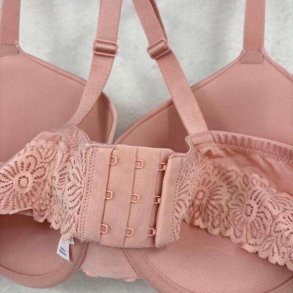 Auden The Daydream Bra Size 40C Blush Pink Demi Underwire Lined Convertible - Picture 5 of 11